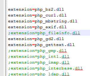 在php.ini写 extension=php_fileinfo.dll